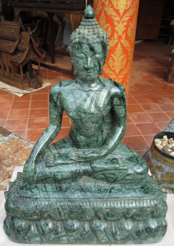 Hand Carved Stone Buddha from Thailand