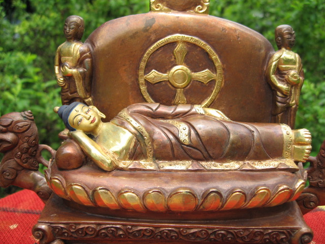 Nirvana Buddha statue from Nepal