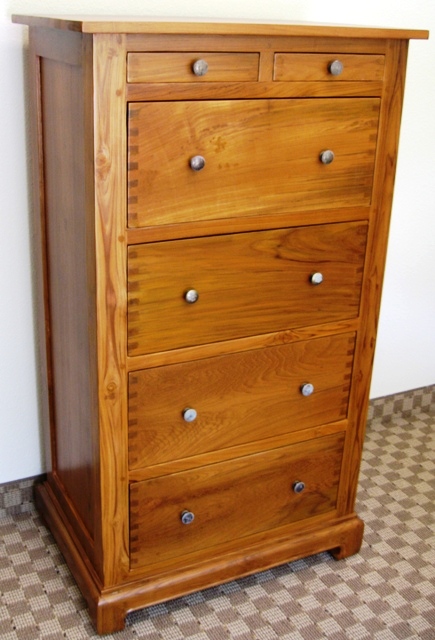 Hand Carved Opium Leg Chest Drawers
