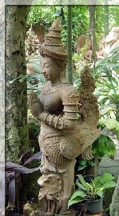 Hand Carved Terra Cotta Wall Statue